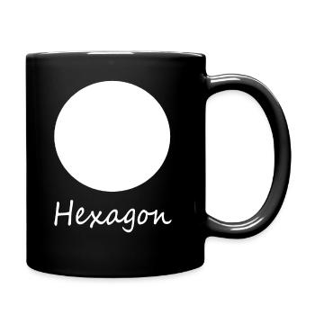 Wrong Hexagon Shape - Full Colour Mug - black - Right