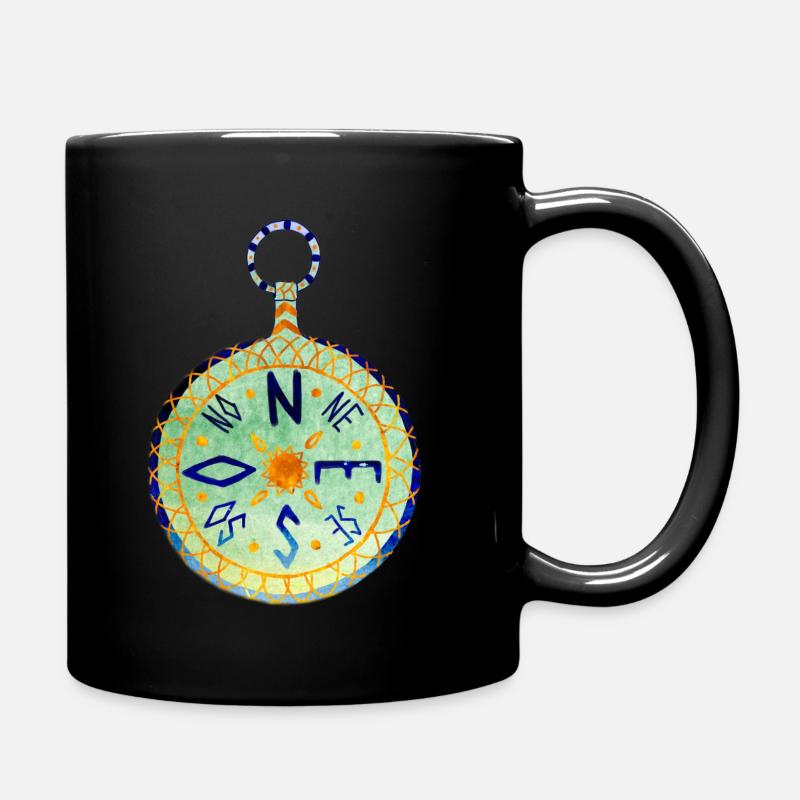 Compass - Full Colour Mug - black
