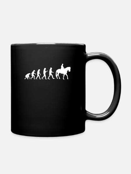 équitation - Mug uni - noir
