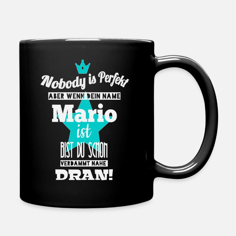 Mario männername coole sprüche geschenk vorname - Tasse einfarbig - Schwarz