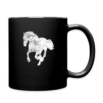 Horse riding Horsewoman Riding sport - Full Colour Mug - black - Right