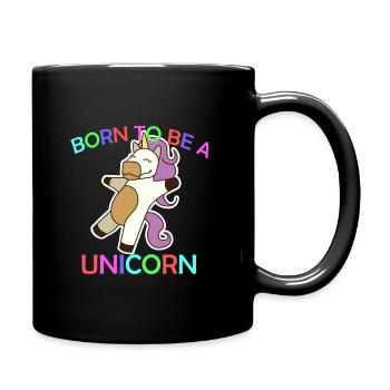Licorne Licorne - Mug uni - noir - Droite
