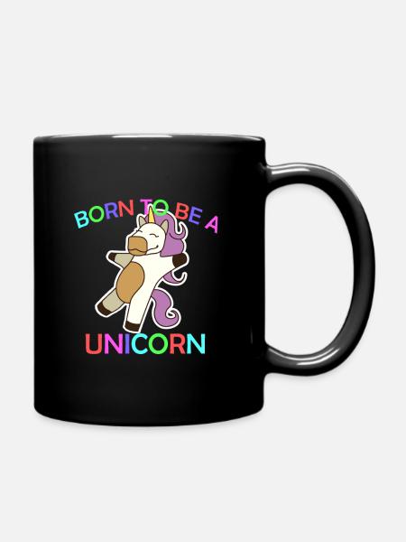 Unicorn Unicorn - Full Colour Mug - black