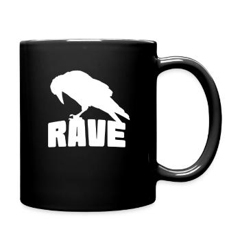 Crow - Full Colour Mug - black - Right