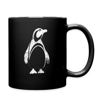 manchot - Mug uni - noir - Droite