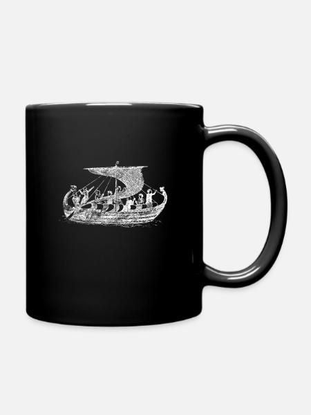 Viking ship Northmen Vikings - Mug uni - noir