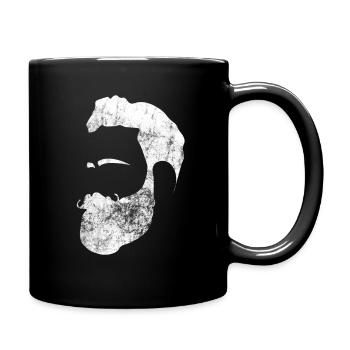 Hipster beard - Full Colour Mug - black - Right