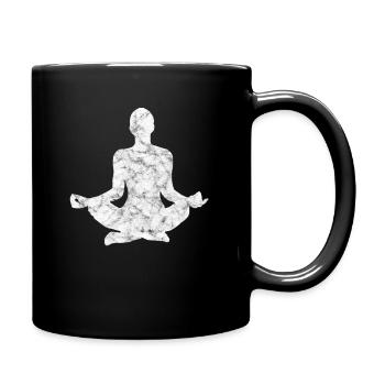 meditation - Full Colour Mug - black - Right
