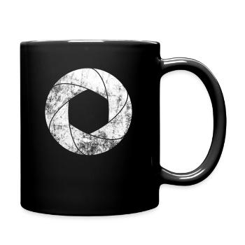 Kameralinse Kamera Linse Fotograf - Tasse einfarbig - Schwarz - Rechts