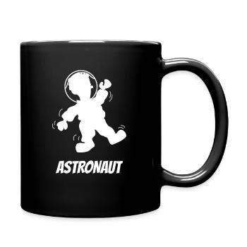 Astronaut funny gift space travel - Full Colour Mug - black - Right