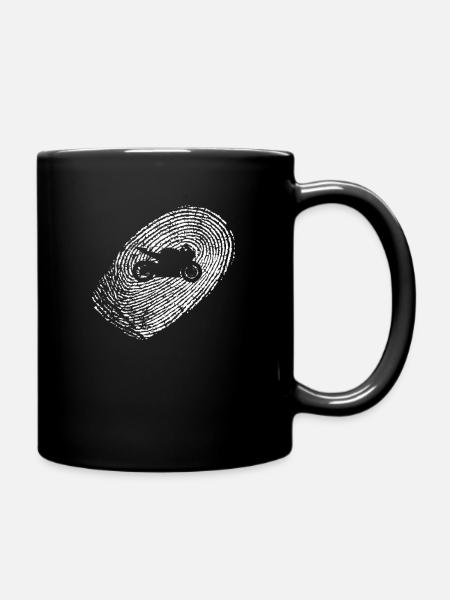 Motorrad lustiges Geschenk Motorradfahrer - Tasse einfarbig - Schwarz