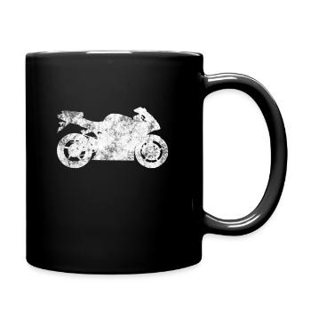 moto - Mug uni - noir - Droite