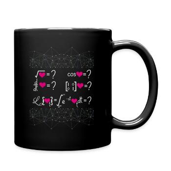 love in mathematics - Full Colour Mug - black - Right