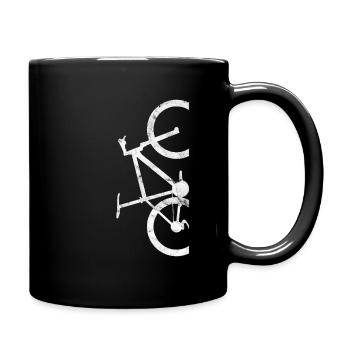 Mountain bike recreational cycling - Full Colour Mug - black - Right