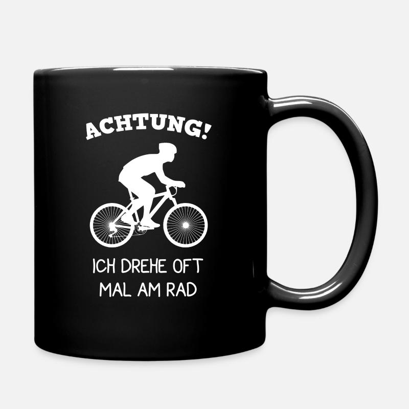 Fahrrad Freizeit Sport lustiger Spruch - Tasse einfarbig - Schwarz