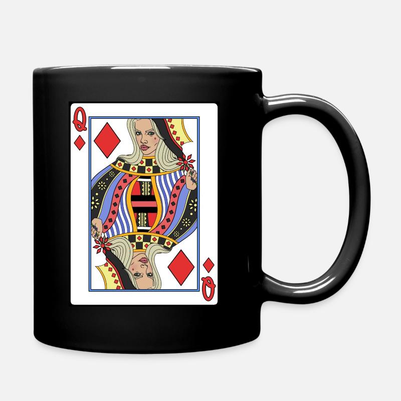 Dame de Carreau - Mug uni - noir