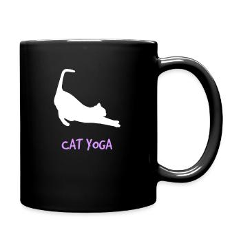 Chat amoureux de la gueule de bois animal de compagnie drôle - Mug uni - noir - Droite