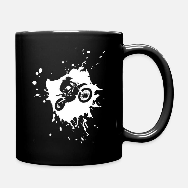 Motocross - Tasse einfarbig - Schwarz
