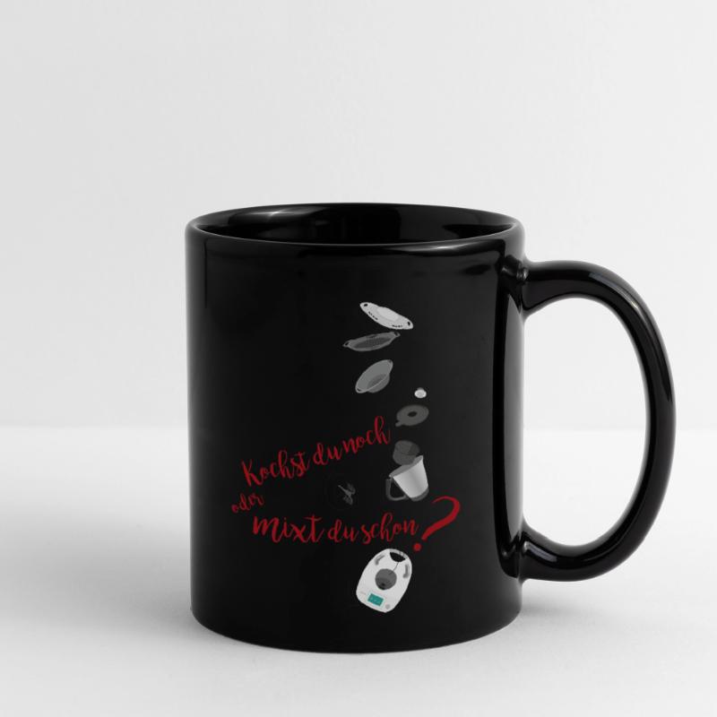 Kochst du noch oder mixt du schon? oder Kochen 2.0 Tasse einfarbig