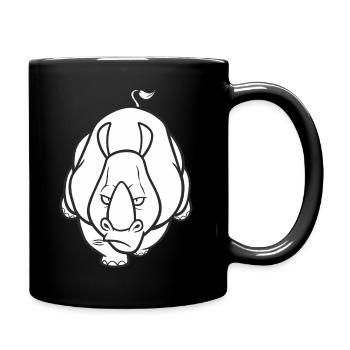 nashorn - Tasse einfarbig - Schwarz - Rechts