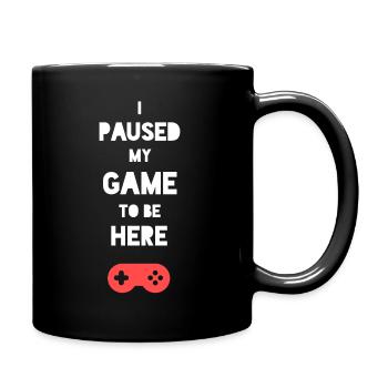 Gamer - Tasse einfarbig - Schwarz - Rechts