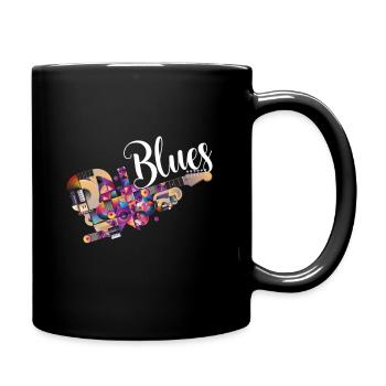 guitare blues - Mug uni - noir - Droite
