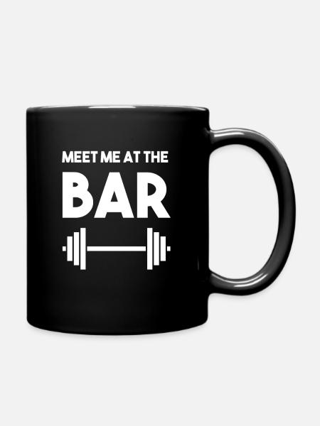 Fitness - Tasse einfarbig - Schwarz
