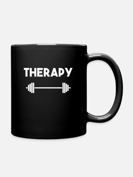 Gym disant drôle haltères de musculation - Mug uni - noir