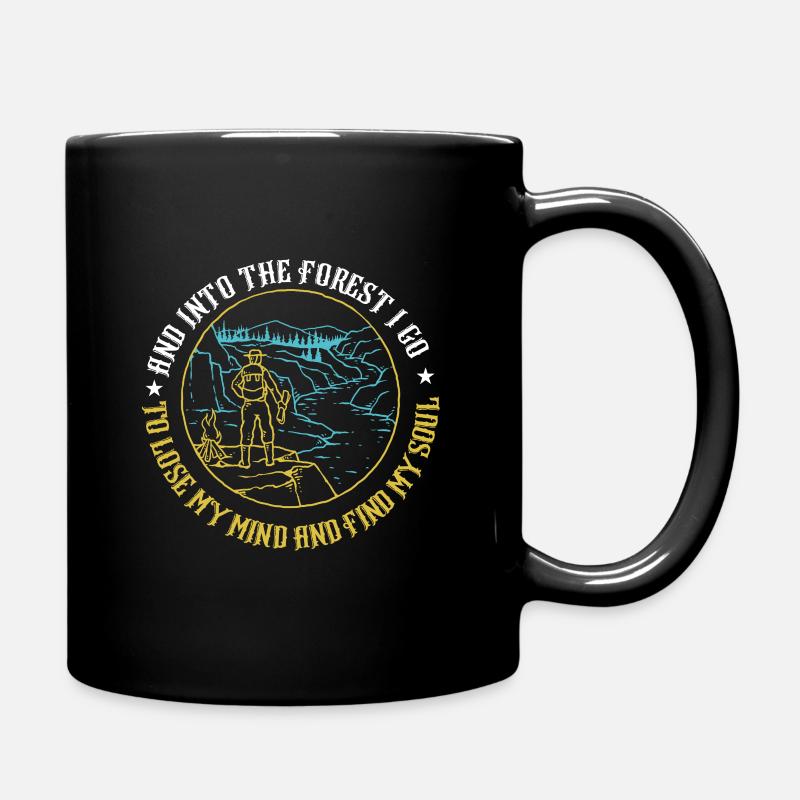 et dans la forêt je vais perdre mon esprit et trouver - Mug uni - noir