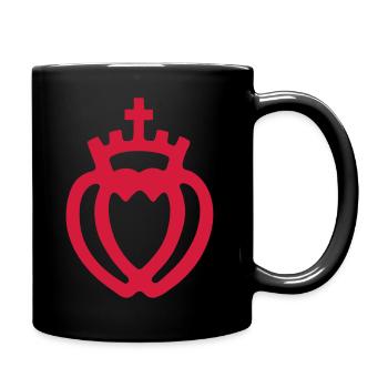 vendée coeur vendéen 85 - Mug uni - noir - Droite
