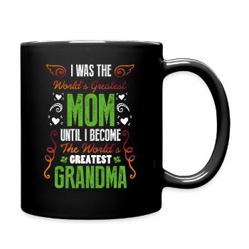 J'étais la plus grande maman du monde - Mug uni - noir - Droite