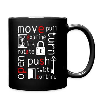 escape room 13 gift escape adventure game - Full Colour Mug - black - Right
