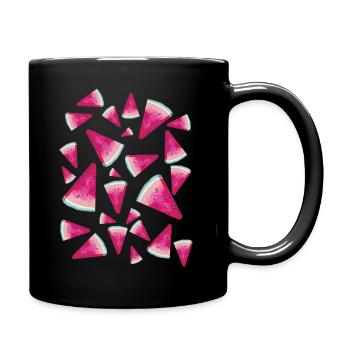 Pastèque Pastèque Pattern - Mug uni - noir - Droite
