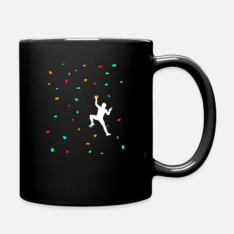 Klettern Karabiner Kletterer Geschenk - Tasse einfarbig - Schwarz