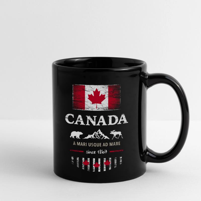 Drapeau unifolié Canada Canada Amérique Mug uni
