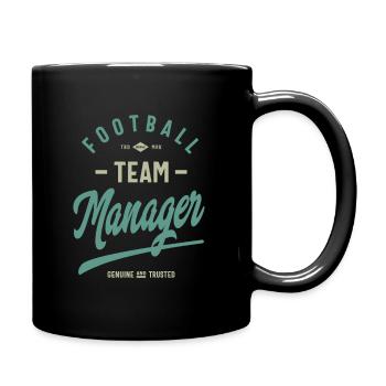 Manager der Fußballmannschaft - Tasse einfarbig - Schwarz - Rechts