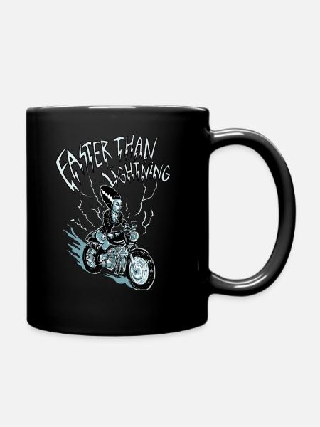 faster than lightning - Tasse einfarbig - Schwarz