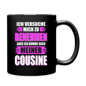 COUSINE - Tasse einfarbig - Schwarz - Rechts