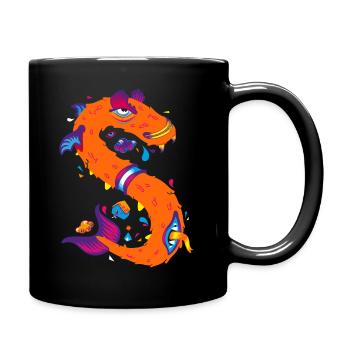 Alphabête - Mug uni - noir - Droite