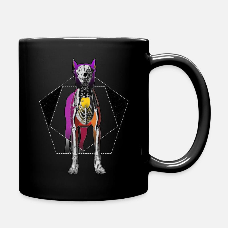 chemise de chien - Mug uni - noir