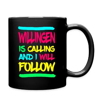 Willingen Après Ski - Tasse einfarbig - Schwarz - Rechts