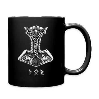 Le marteau de Thor - Mug uni - noir - Droite