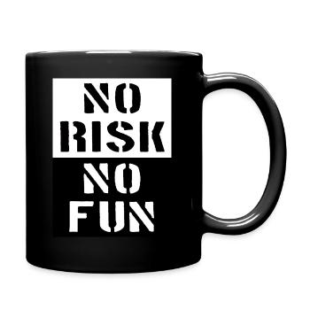 No Risk No Fun - No Risk No Fun - Full Colour Mug - black - Right