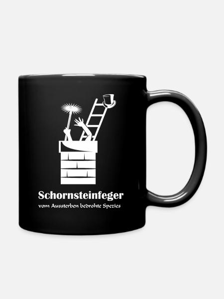 Schornsteinfeger - Tasse einfarbig - Schwarz