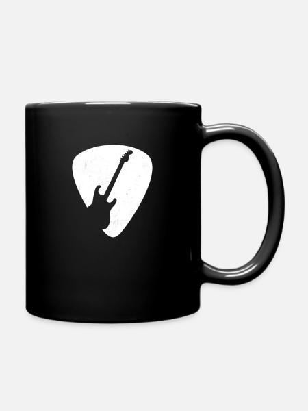 Guitar Guitars Electric Guitar - Full Colour Mug - black
