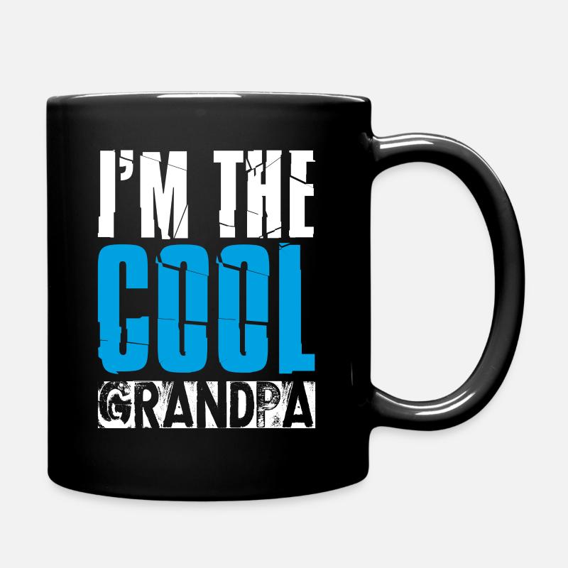 Ich bin der coole Opa - Tasse einfarbig - Schwarz