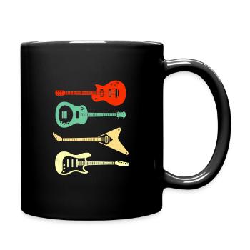 Guitar Player Gitarre - Full Colour Mug - black - Right