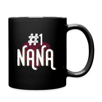 Großmutter Nana #1 - Tasse einfarbig - Schwarz - Rechts