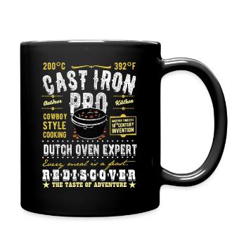 Cast Iron Pro Distressed Look - Tasse einfarbig - Schwarz - Rechts