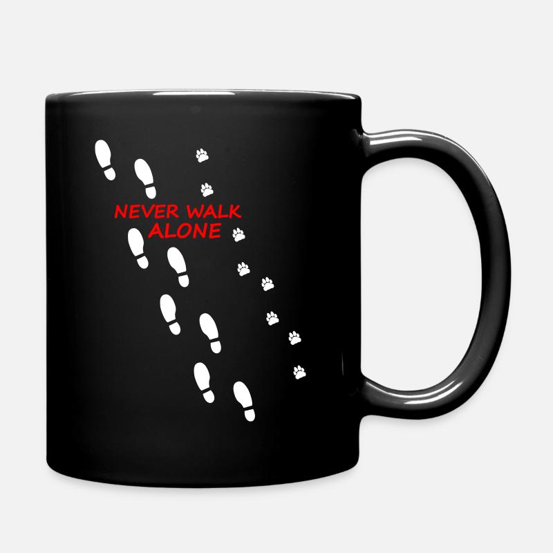 Never Walk Alone Dog chien - Mug uni - noir